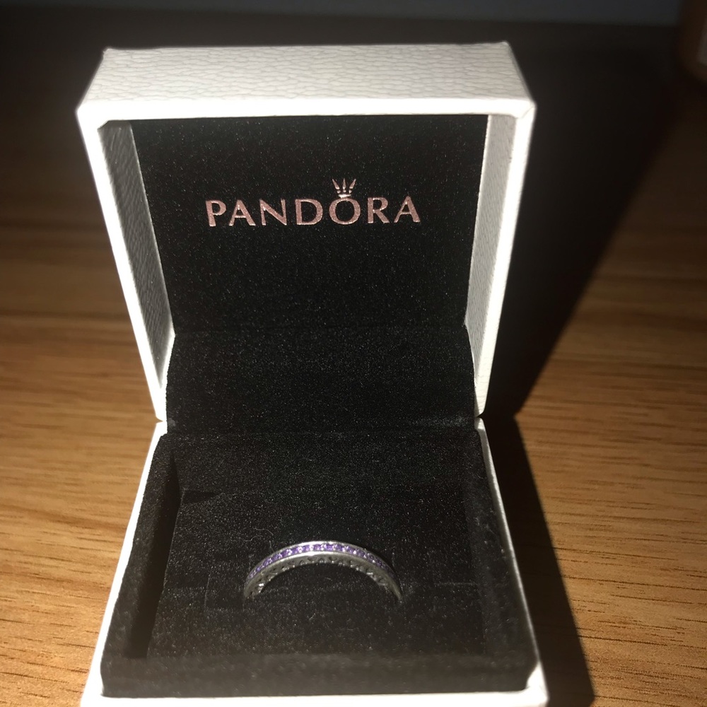 PANDORA LAVENDER RING - Picture 2 of 2